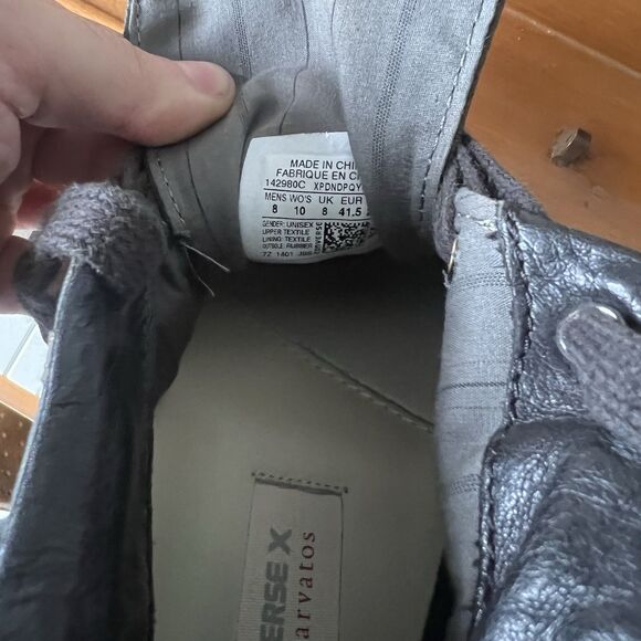 Converse John Varvatos Chuck Taylor Shoes Sneakers Zipper Mens Sz 8 Grey/Green - Picture 7 of 7